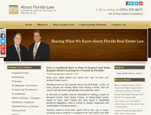 Tablet Screenshot of aboutfloridalaw.com